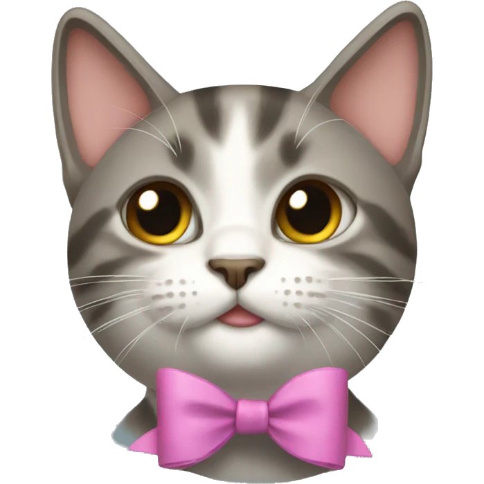 cat with a bow emoji