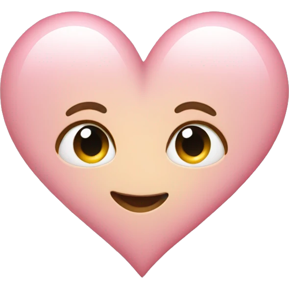 light pink heart emoji