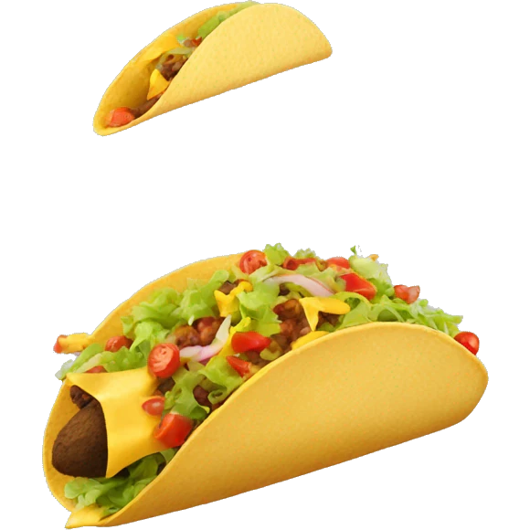 Taco falling emoji