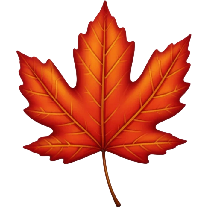 Autumn leaf emoji