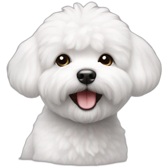 bichon frise happy emoji