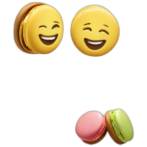 Macron sur macaron emoji