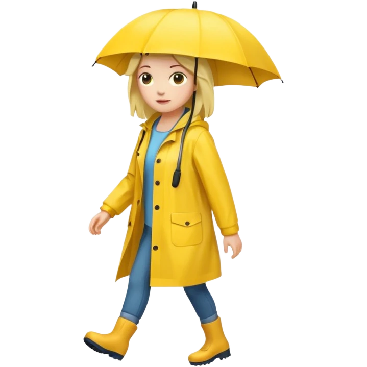 Raincoat Pedestrian woman emoji