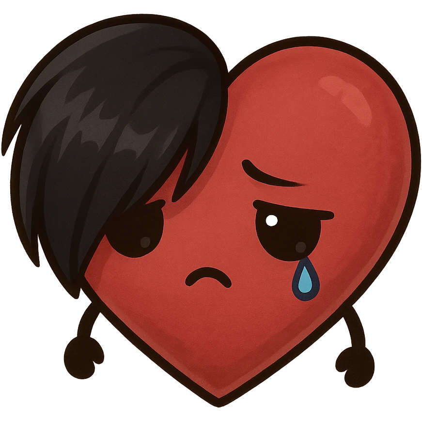 emo heart without background emoji