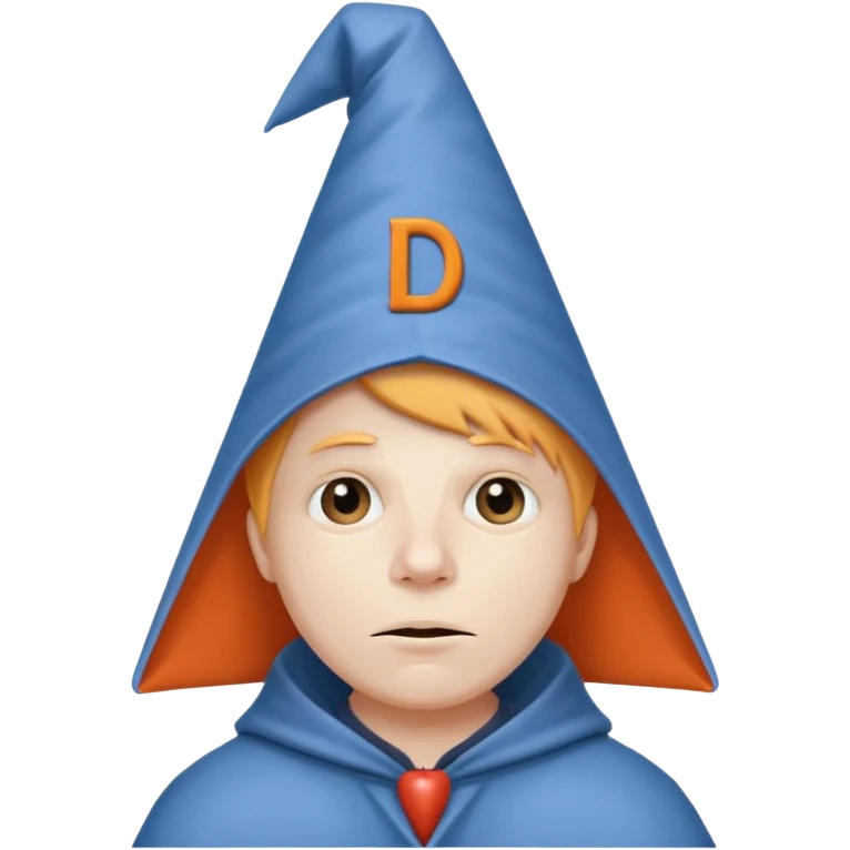 Dunce with a D on it emoji