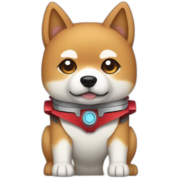 Transformer Shiba Inu, whole body emoji