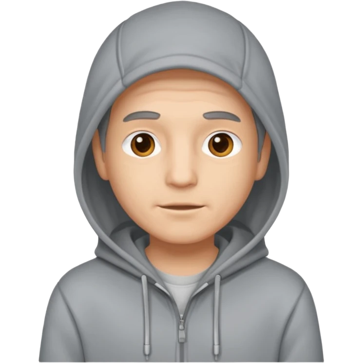 Doc wearing a hoodie emoji