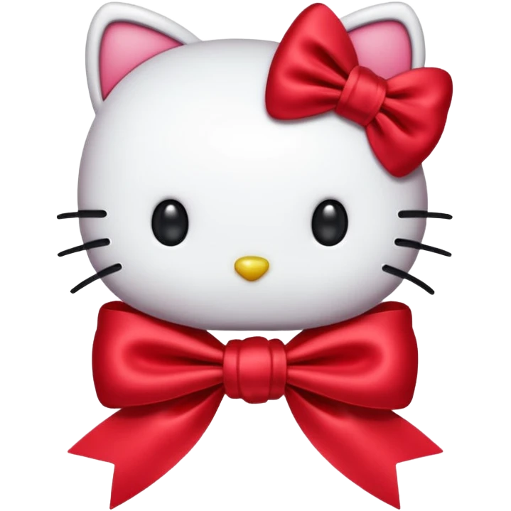hello kitty bow emoji