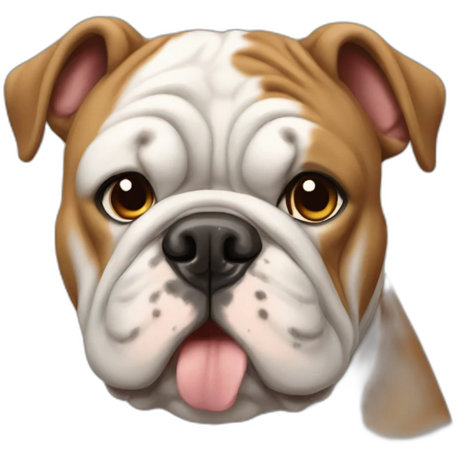A bulldog english emoji