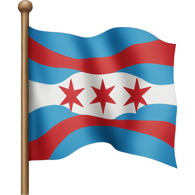 Chicago flag emoji