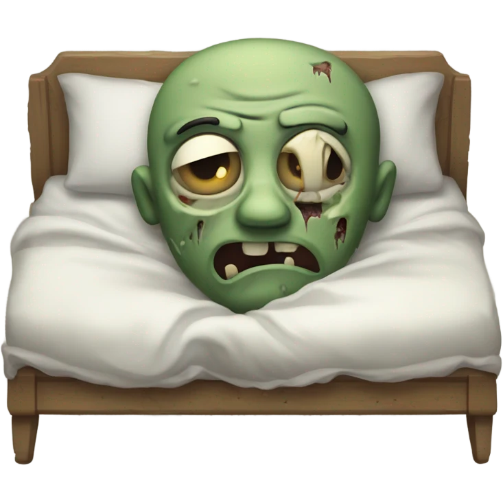 Zombie in bed emoji