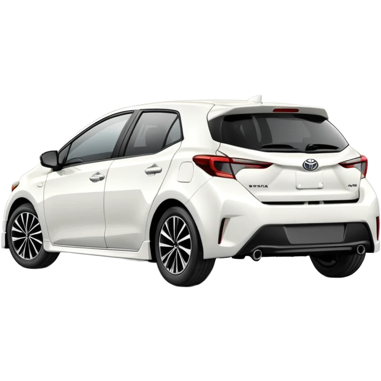 white Toyota Corolla 2016 hatchback emoji