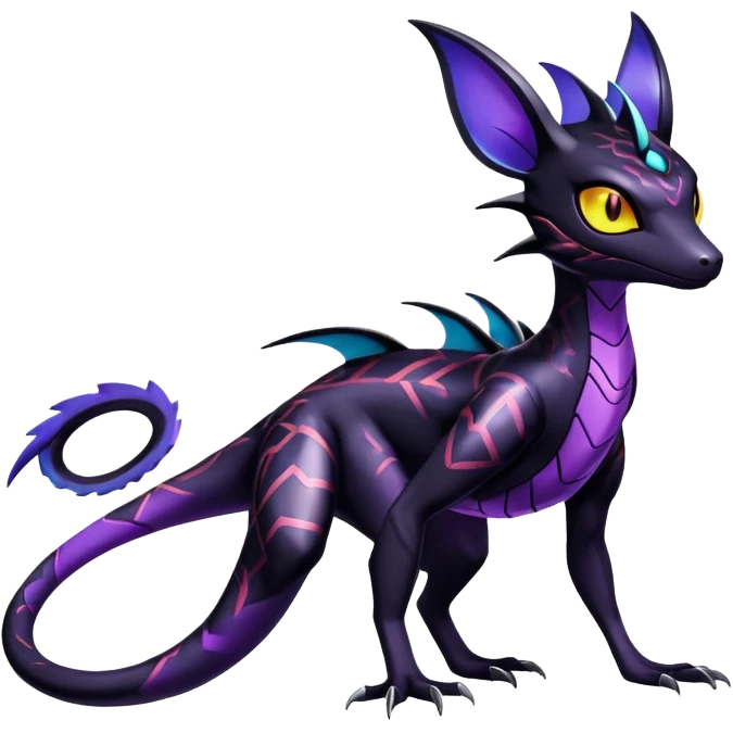 Shiny Salandit-Noivern-Umbreon-Hybrid (Full body) emoji
