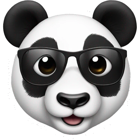 Panda with sunglasses emoji