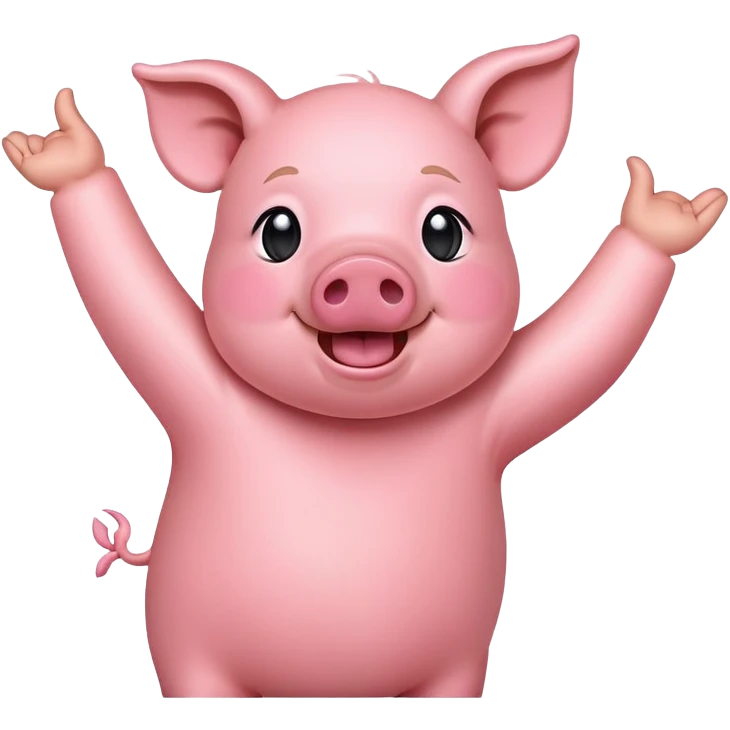 dabbing pig emoji