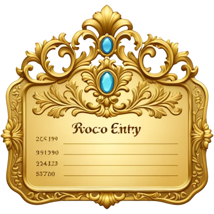 rococo entry ticket emoji