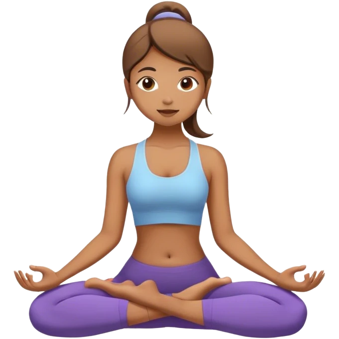 Chica haciendo joga emoji