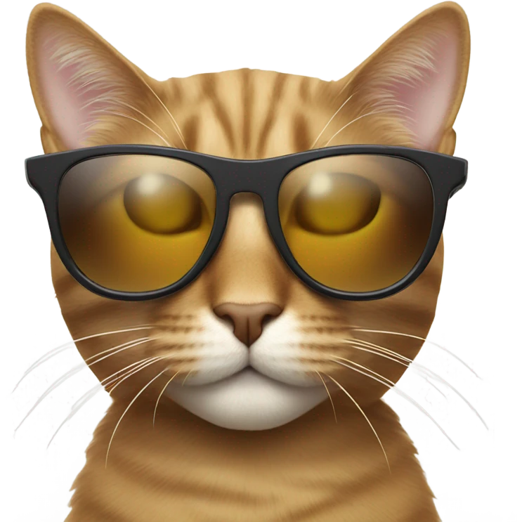 Cat with sunglasses emoji