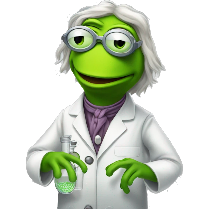 Kermit the Frog Mad-Scientist emoji