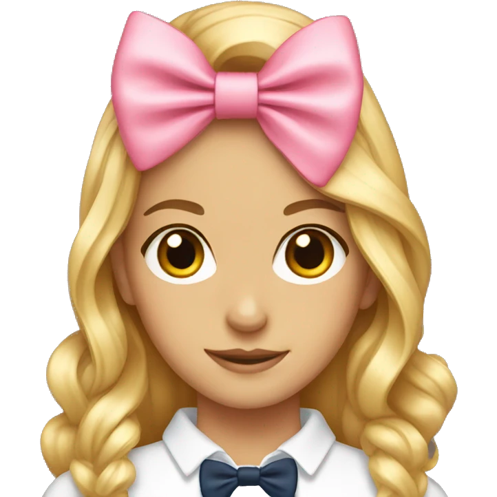 Preppy bow emoji