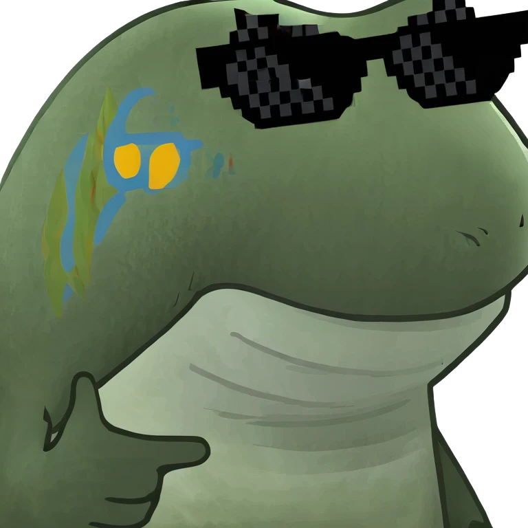 Shark with sun glasses  emoji