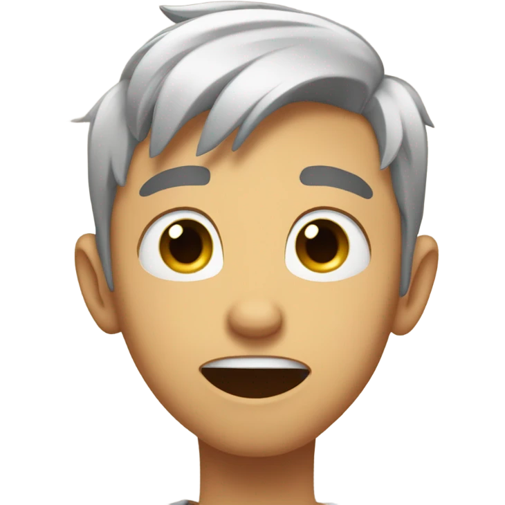 youtuber jaxi holding his face with both hands and looking up with hope emoji