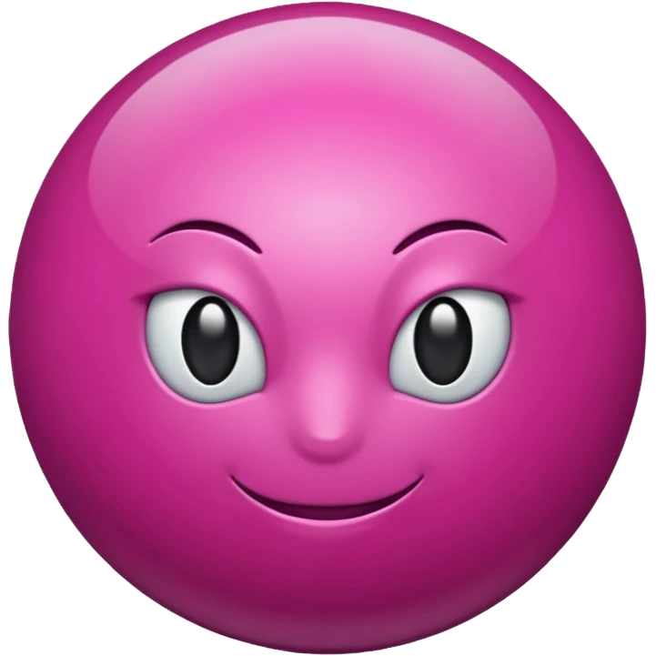 magenta color sphere. emoji