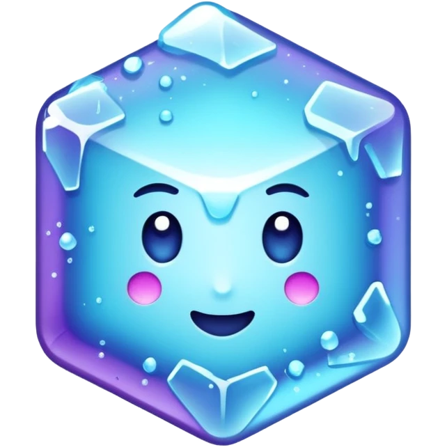 glitter flocus ice cian and purple emoji