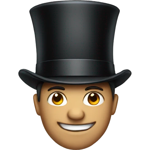 a man in a suit and top hat emoji