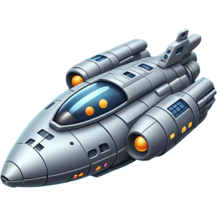 A spaceship an image of deep space, with planets stars an a galaxy, in a distopian future. emoji