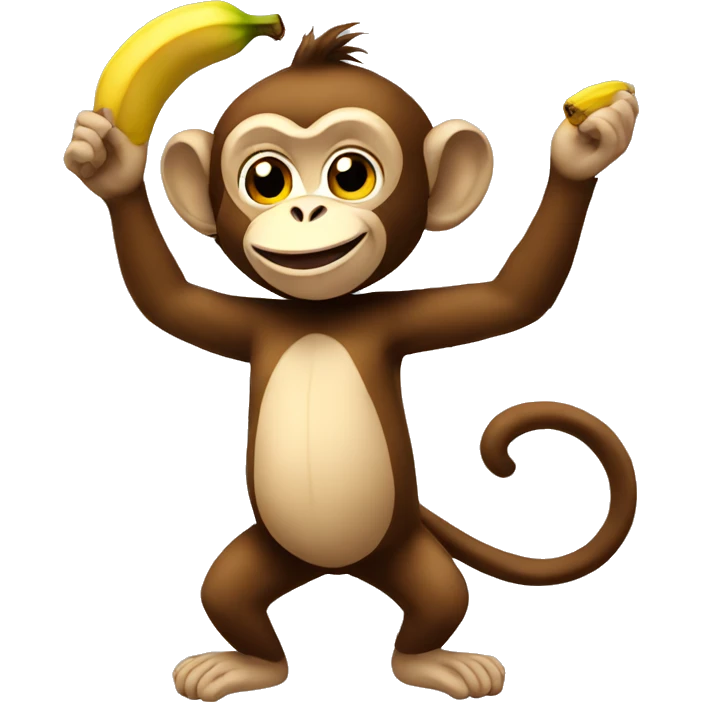 monkey with banana  emoji