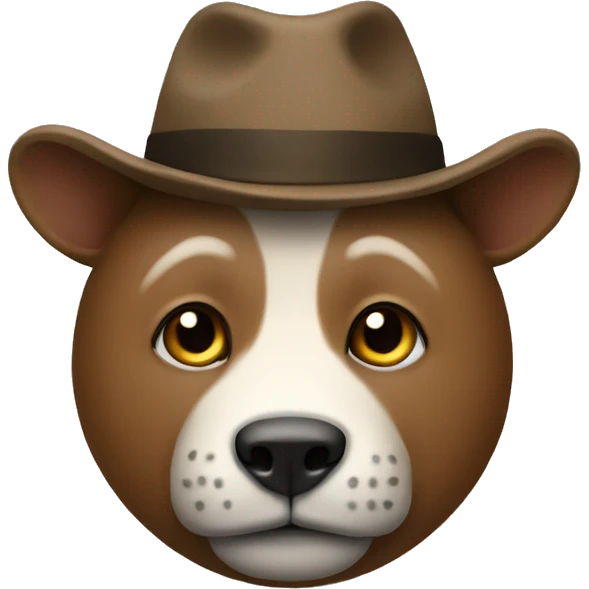 an animal with a hat written B emoji