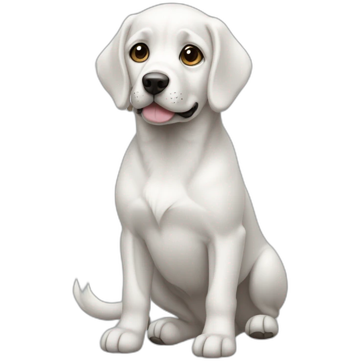 Cachorro branco emoji