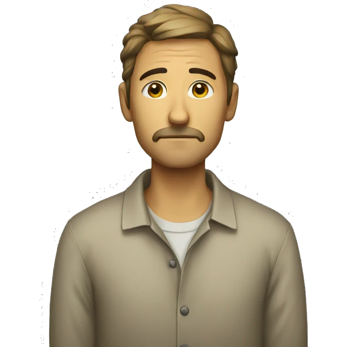 A lonely man  emoji
