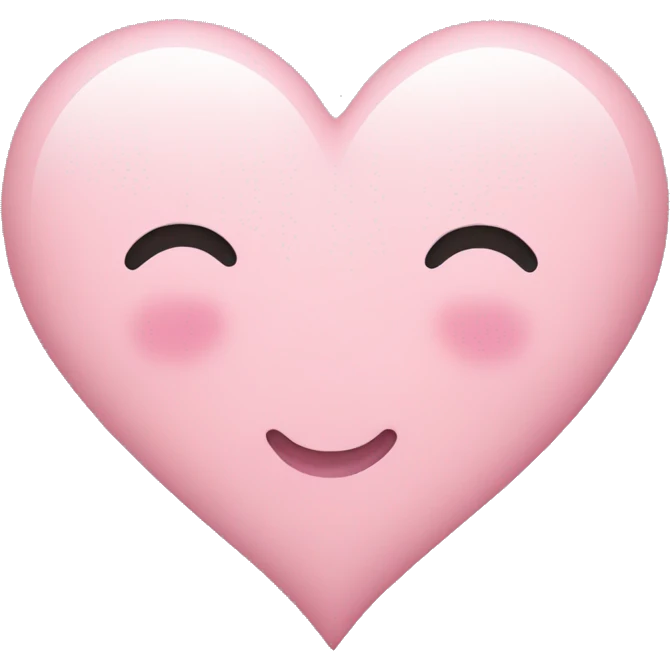 Light pink heart emoji