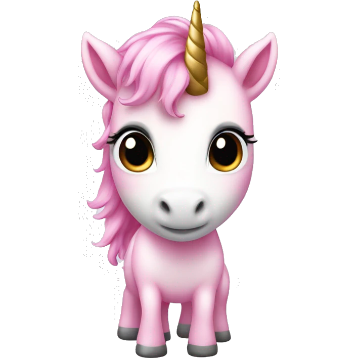 Cute unicorn pink emoji