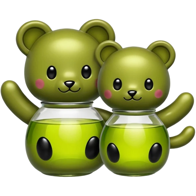 Olives in a pair jelly cat teddies emoji