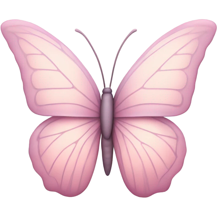 Pastel pink butterfly  emoji