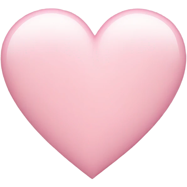Light pink heart  emoji