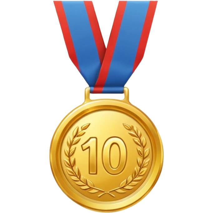 a medal for game application, the user will get when he win his first 100 points.. emoji
