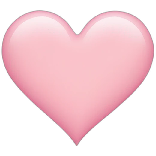 light pink heart emoji