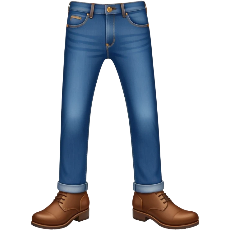 jeans and brown shoes emoji