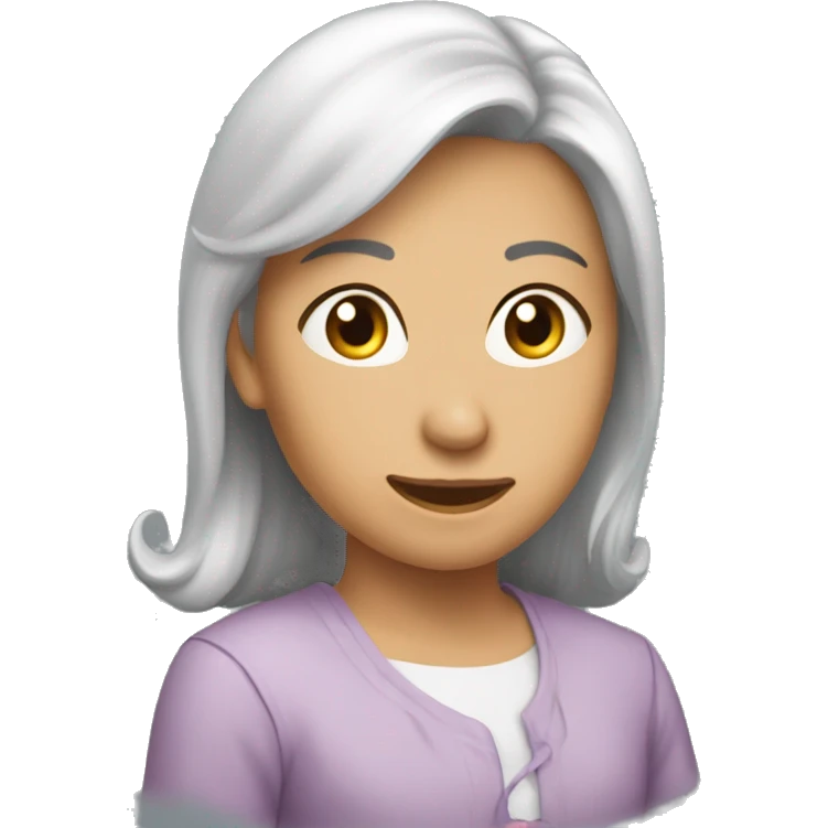 мама обнимает кошку  emoji