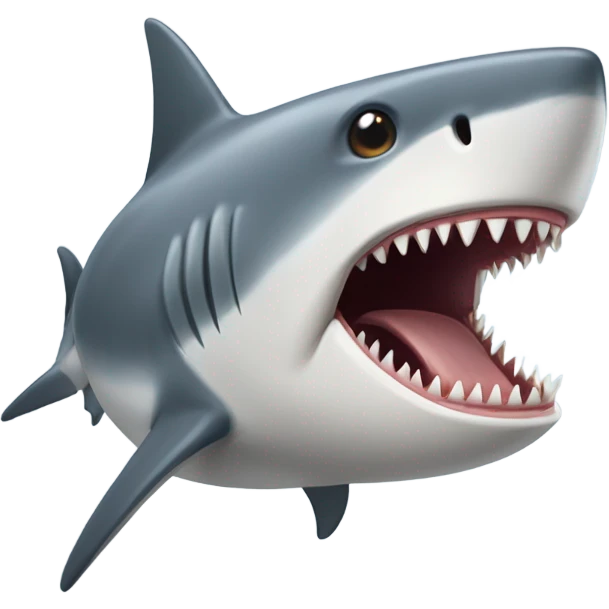 Shark dog emoji