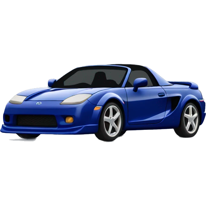 Toyota mr2 spyder in dark blue cool spoiler emoji