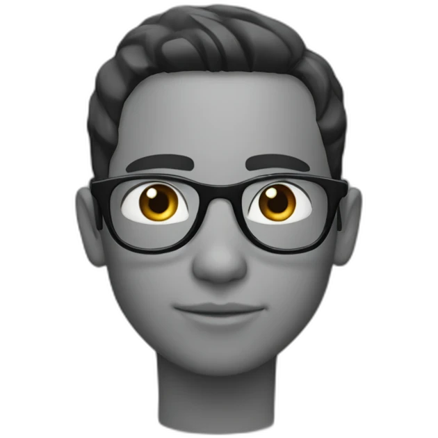 Andy-boy-with-eyeglasses-black-hair emoji