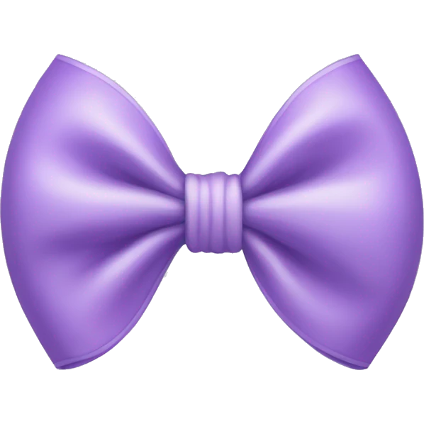 light purple bow emoji