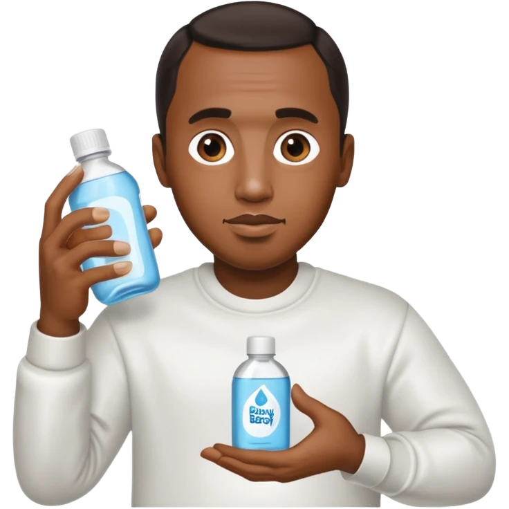 p diddy holding baby oil emoji