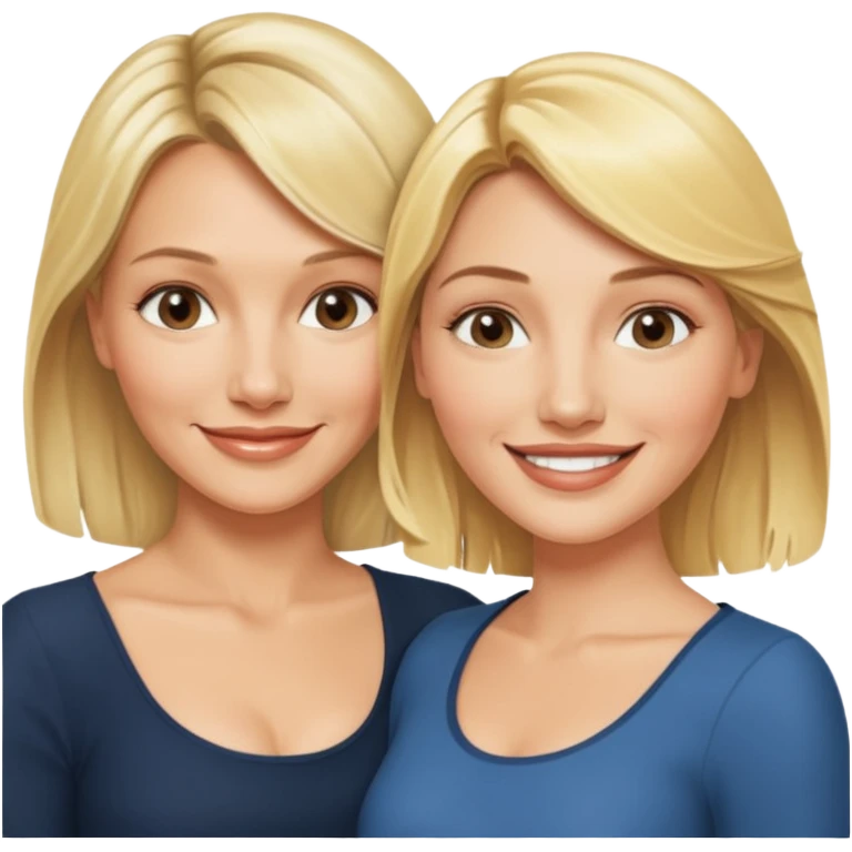 i want an emoji with 2 blonde girls like the movie "the holiday" They are not touching each other. One is Cameron Diaz, the tother Kate Winslet. emoji