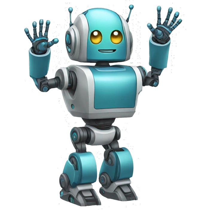 robot high five emoji